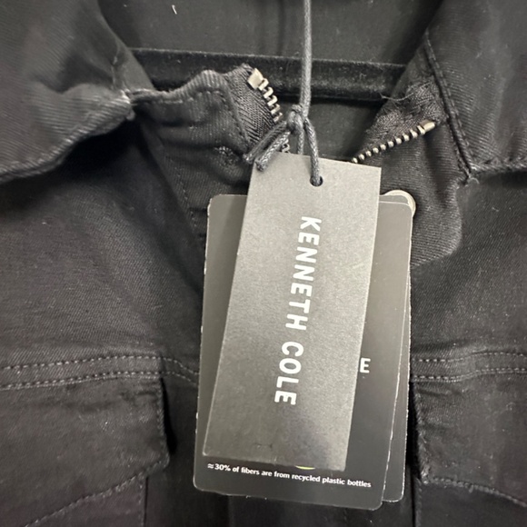 Kenneth Cole Black Denim Jacket Large BRAND NEW WITH TAGS - Picture 4 of 7